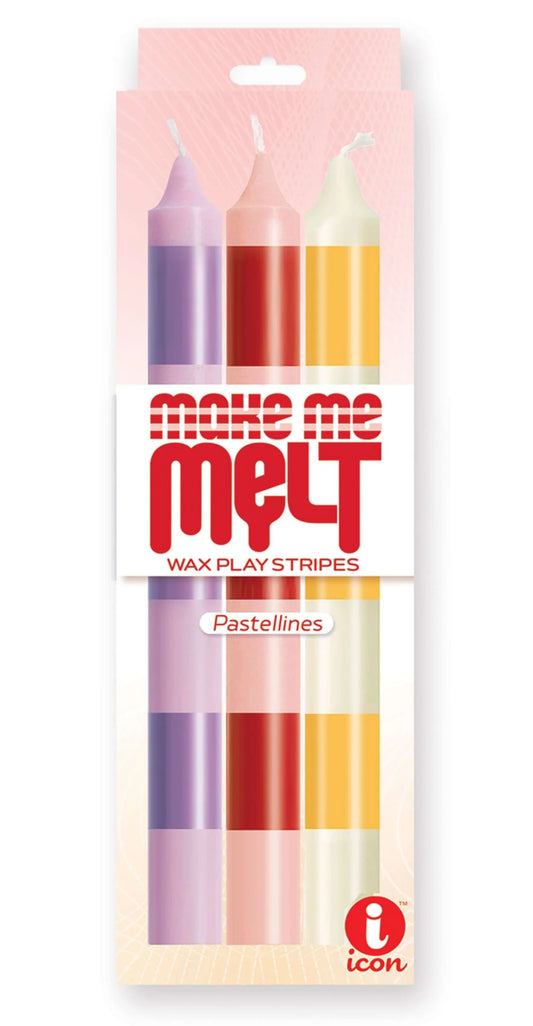 Make Me Melt Wax Play Stripes Candles