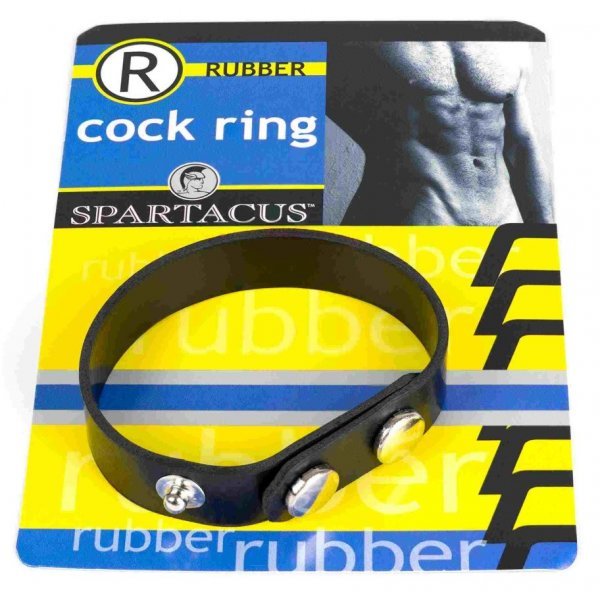 Spartacus 3 Snap Rubber Cock Ring